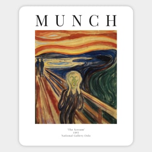 The Scream - Edvard Munch - Exhibition Poster Magnet